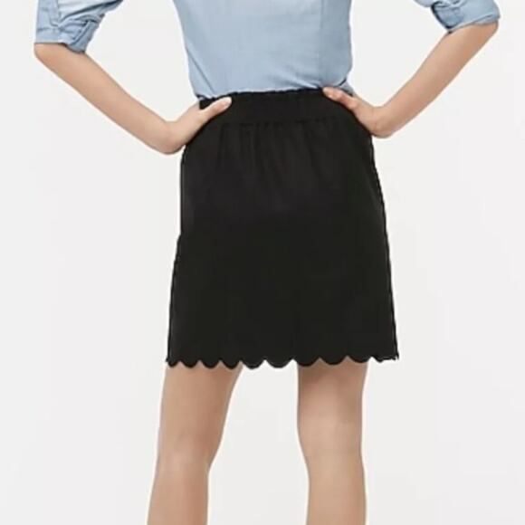 J. Crew NWTs Sidewalk Scallop Linen Cotton Blend Skirt size 6 - Picture 2 of 8